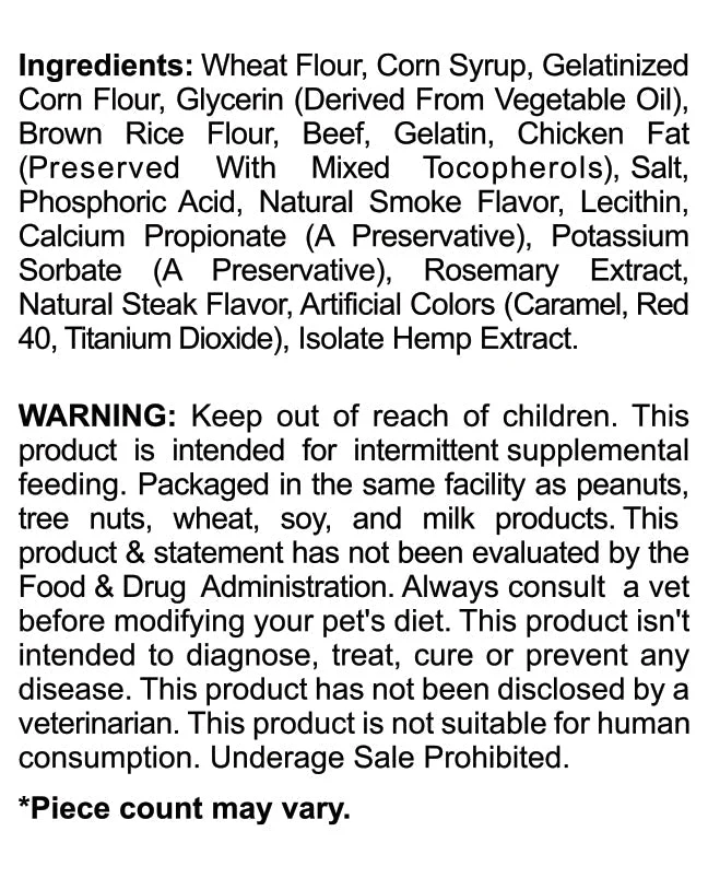 Cookies - CBD Pet Treat 16oz 400mg - Soft Chew - Baked Bones - Image 3