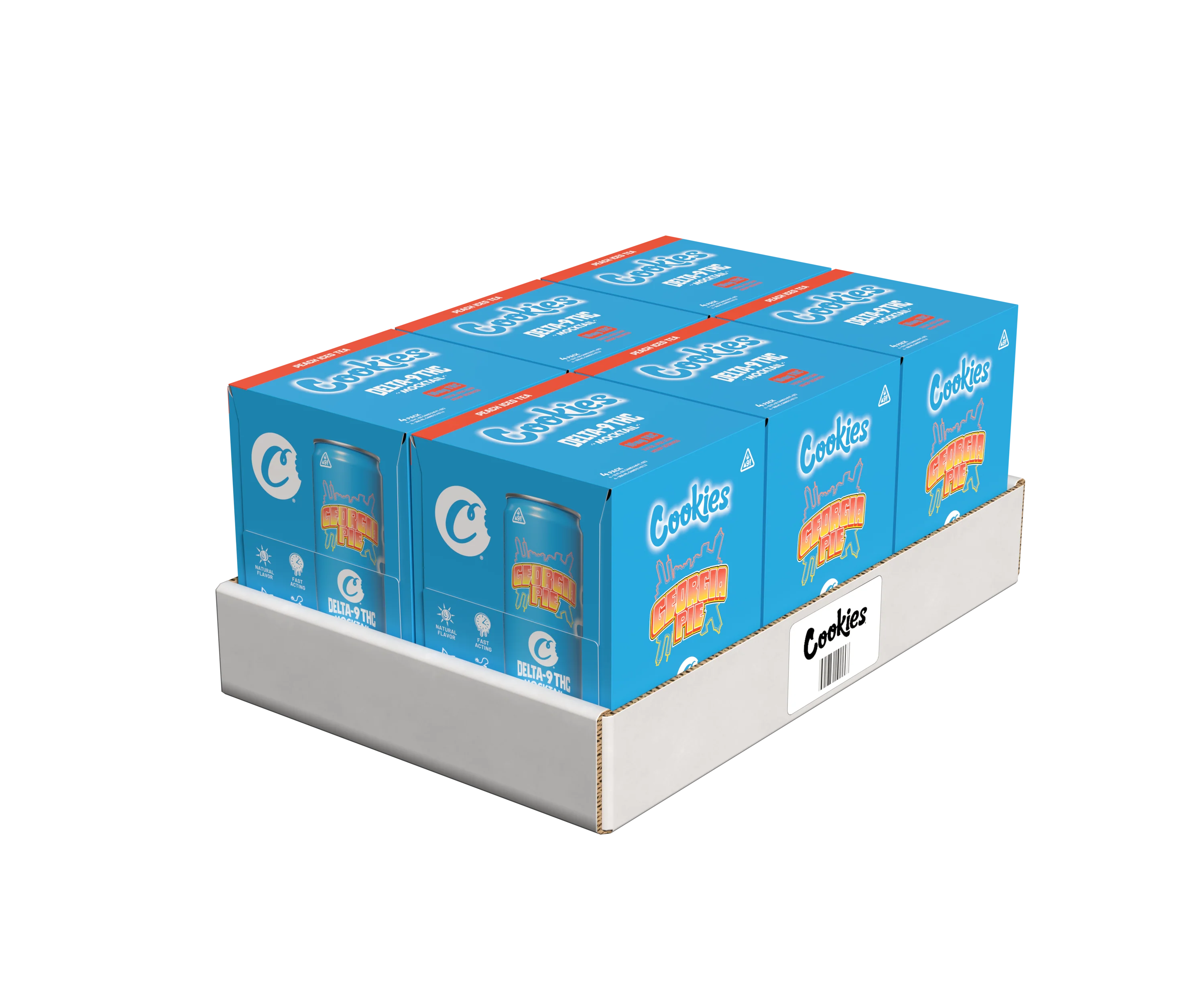 Cookies - Delta 9/THC Mocktail Can 10mg - Georgia Pie - 4 Pack - Image 3