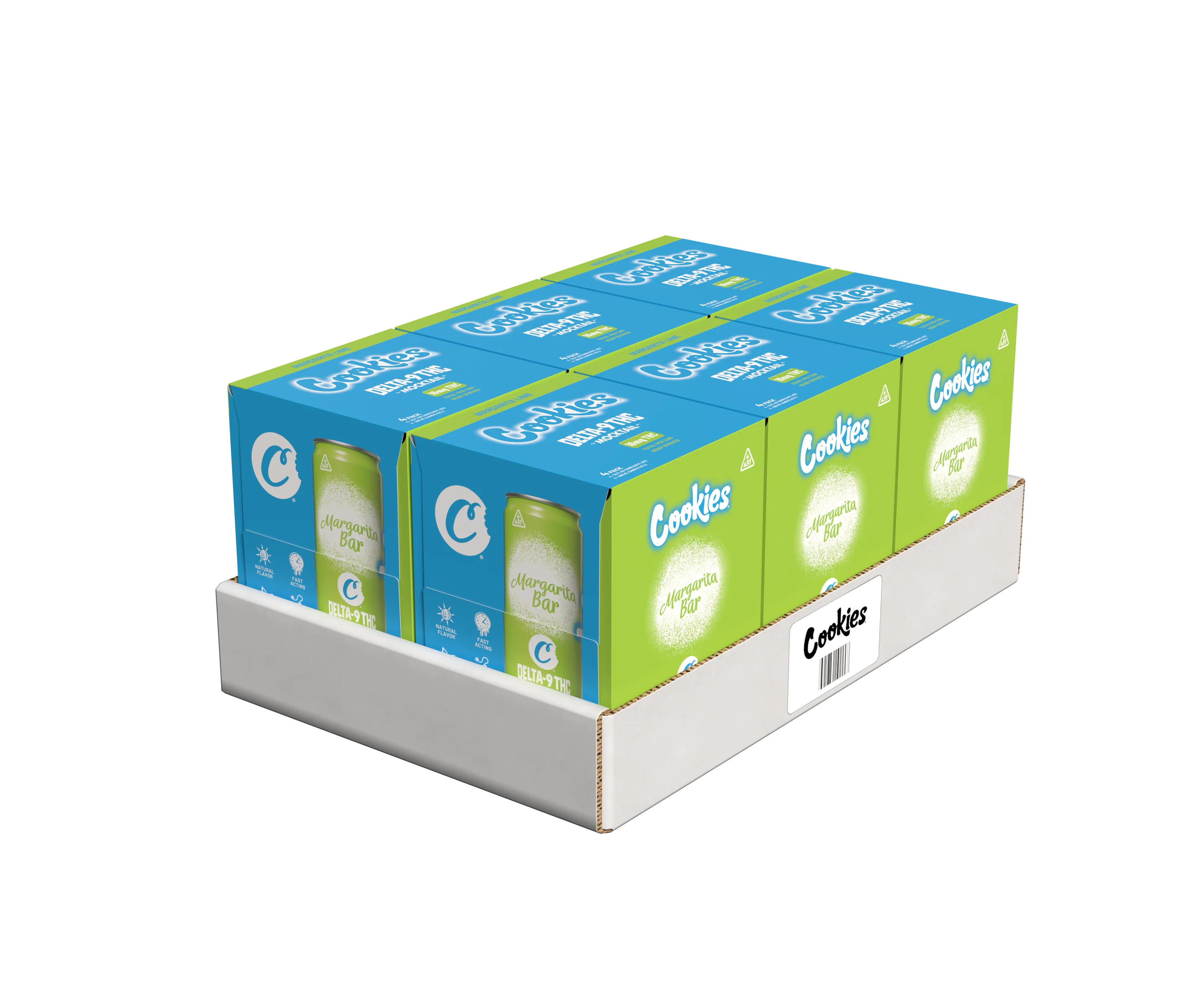 Cookies - Delta 9/THC Mocktail Can 10mg - Margarita Bar - 4 Pack - Image 3