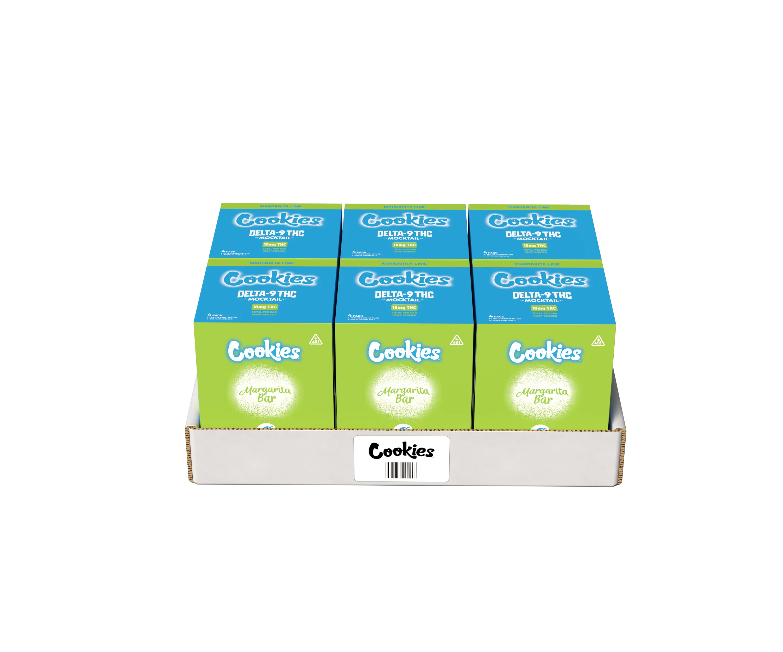 Cookies - Delta 9/THC Mocktail Can 10mg - Margarita Bar - 4 Pack - Image 4