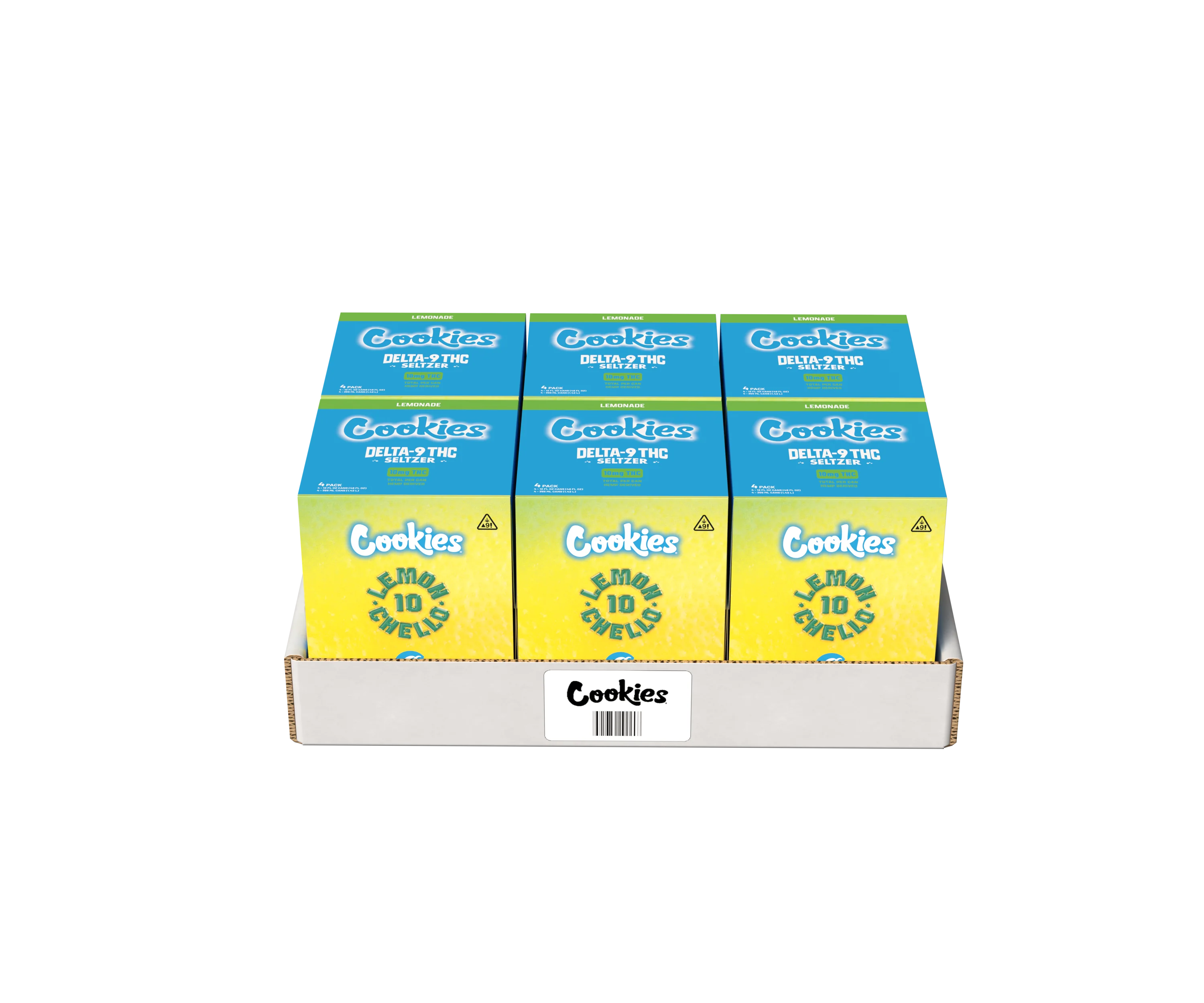 Cookies - Delta 9/THC Seltzer Can 10mg - Lemonchello - 4 Pack - Image 4
