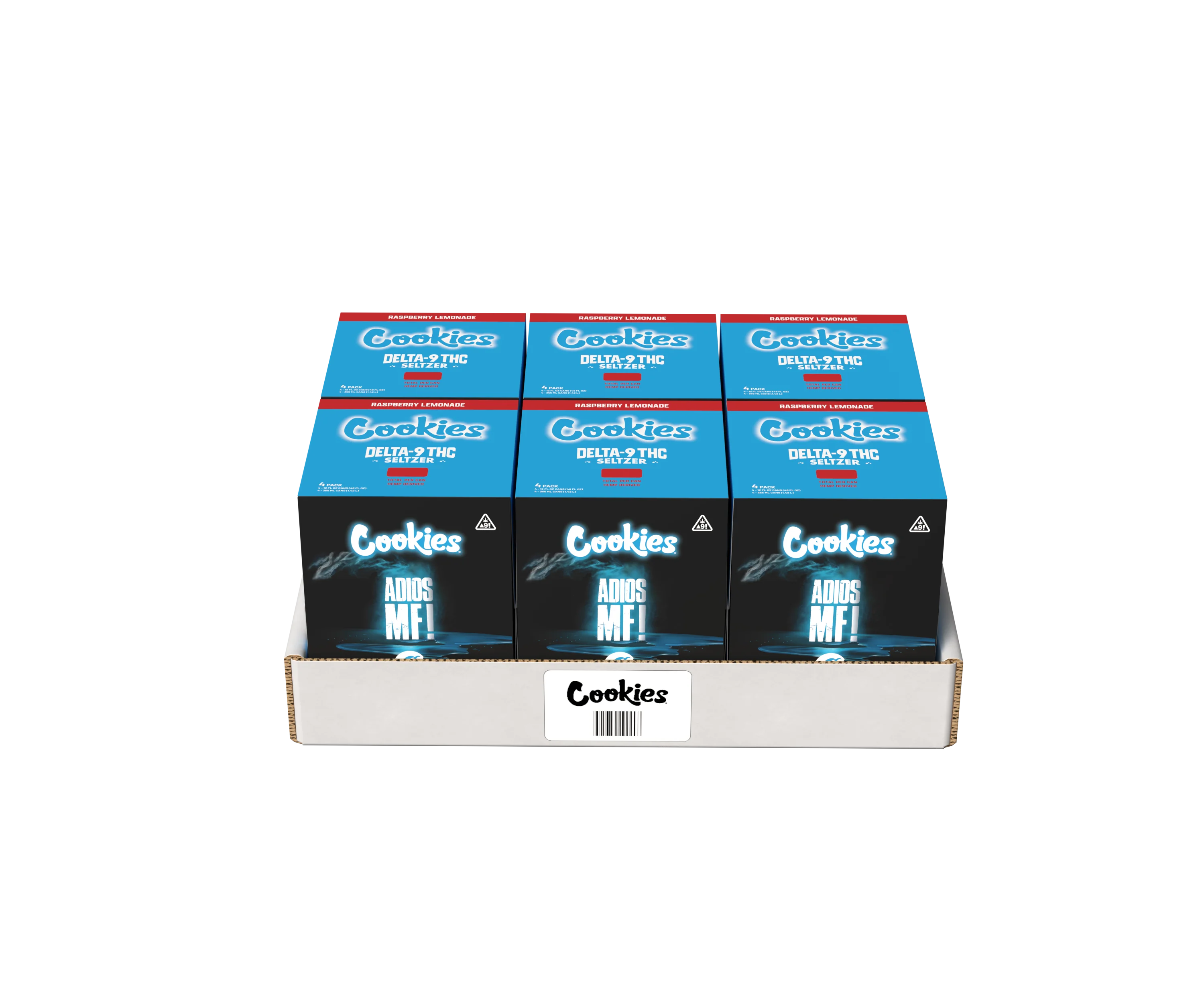 Cookies - Delta 9/THC Seltzer Can 10mg - Adios MF - 4 Pack - Image 4