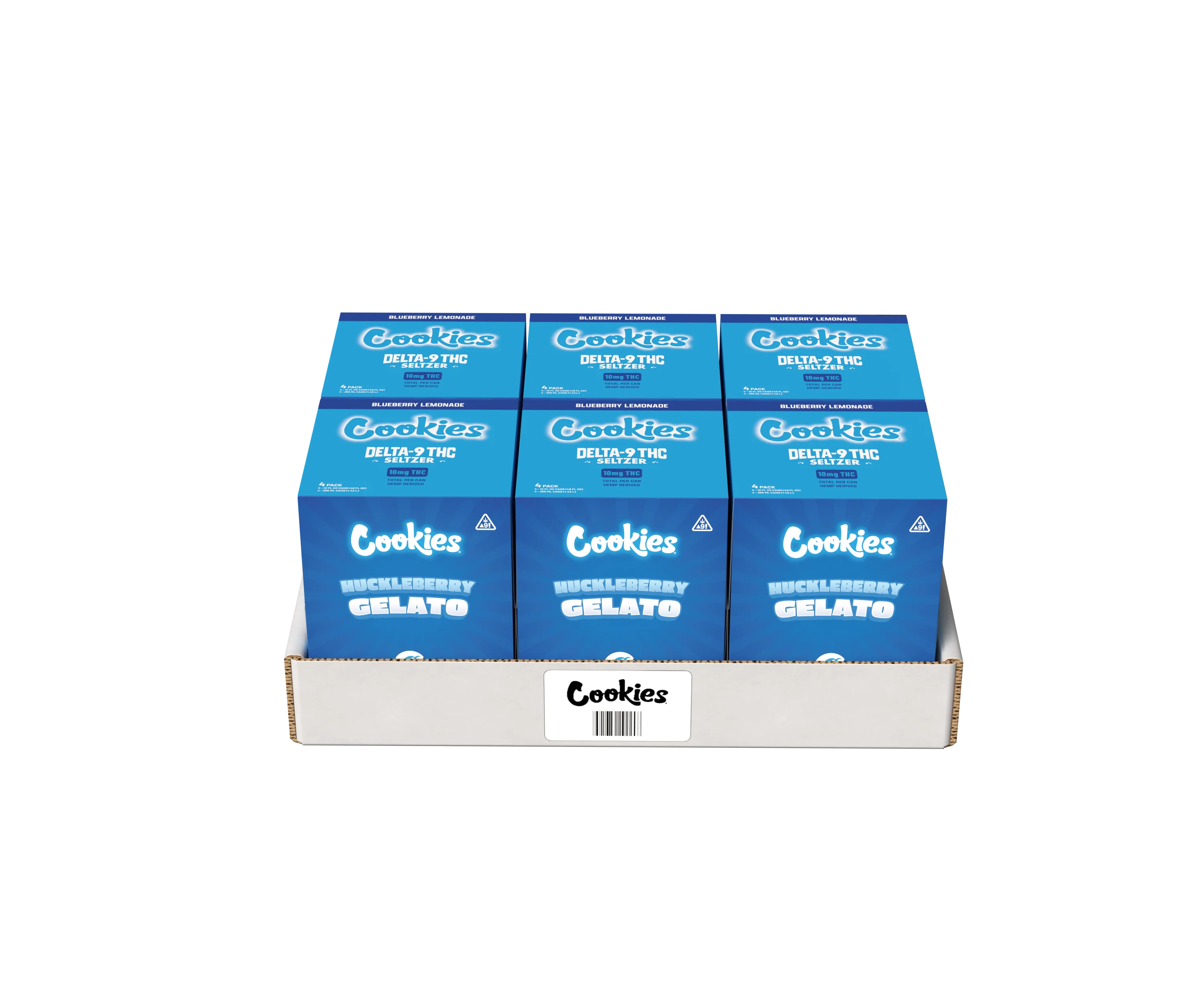 Cookies - Delta 9/THC Seltzer Can 10mg - Huckleberry Gelato - 4 Pack - Image 4